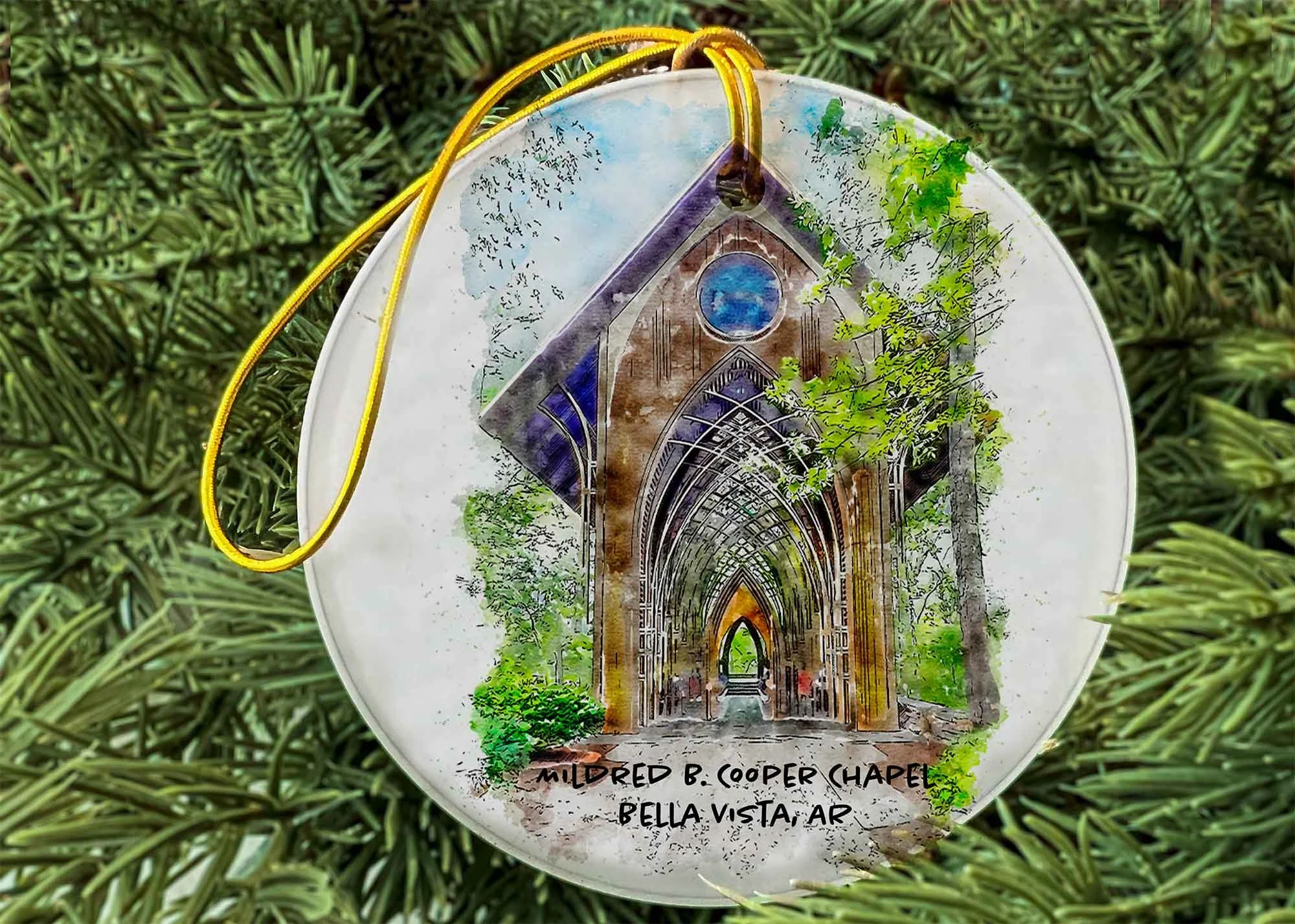 Mildred B Cooper Memorial Chapel, Bella Vista, Arkansas Art Print